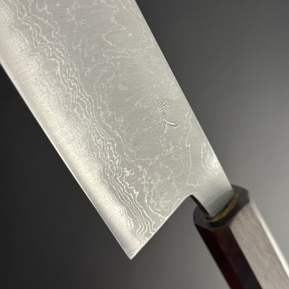 
                  
                    Damascus Santoku 165 mm (6.5 in) Aogami (Blue) #2 Double-Bevel
                  
                