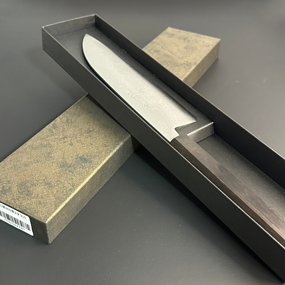 
                  
                    Damascus Santoku 165 mm (6.5 in) Aogami (Blue) #2 Double-Bevel
                  
                