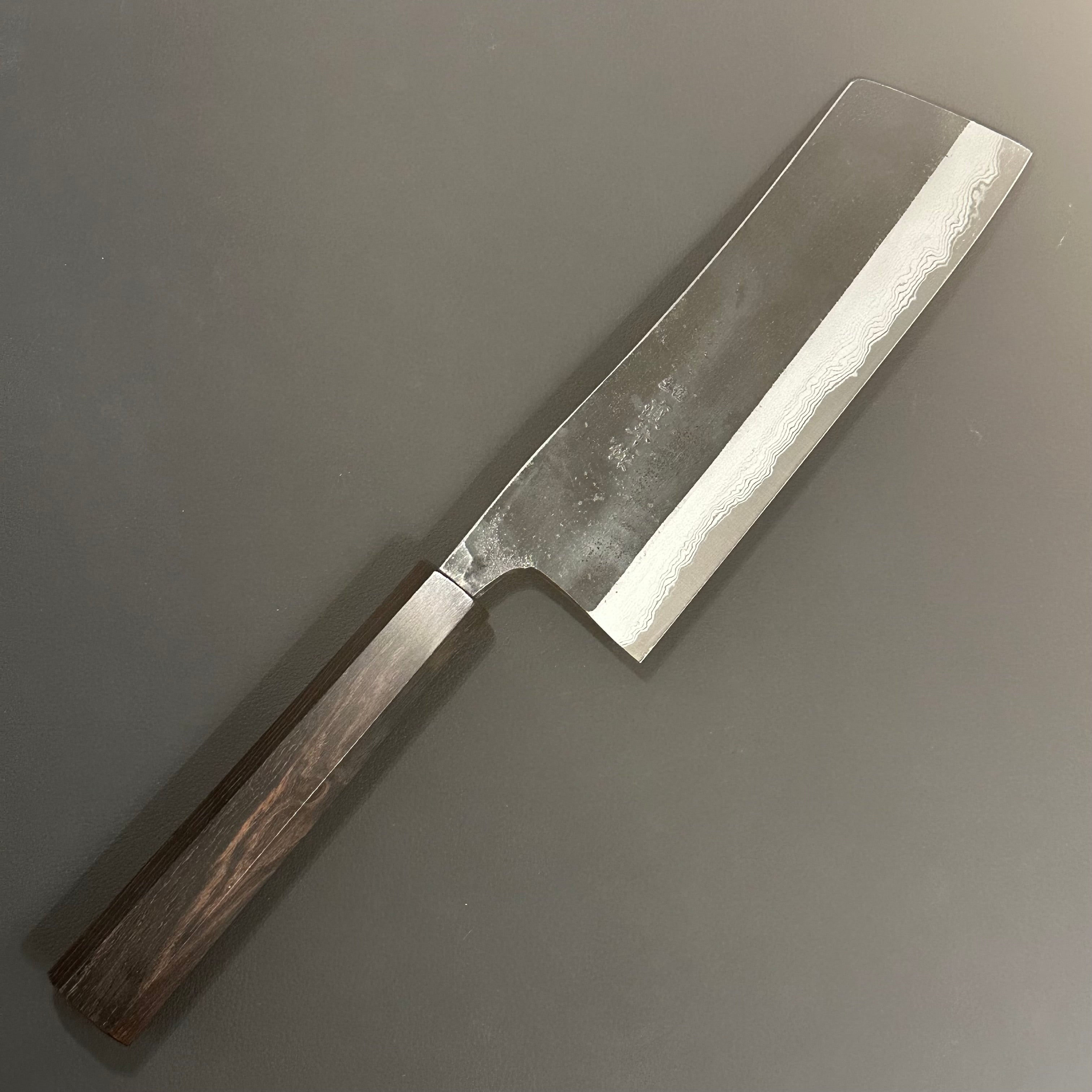 青鋼 磨 菜切 165mm 与板利器 八重桜 青紙菜切包丁 165mm