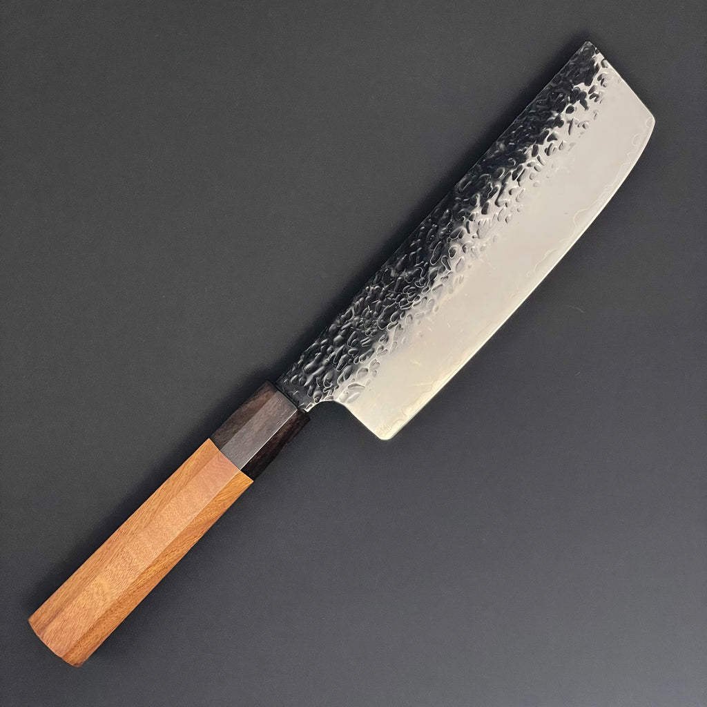 Nakiri 165 mm (6.5 in) VG10 Black Hammered Finish Double-Bevel