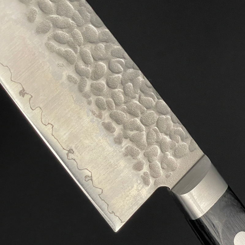 Santoku 180mm (7in) AUS8 Stainless Steel Hammered Finish Double-Bevel