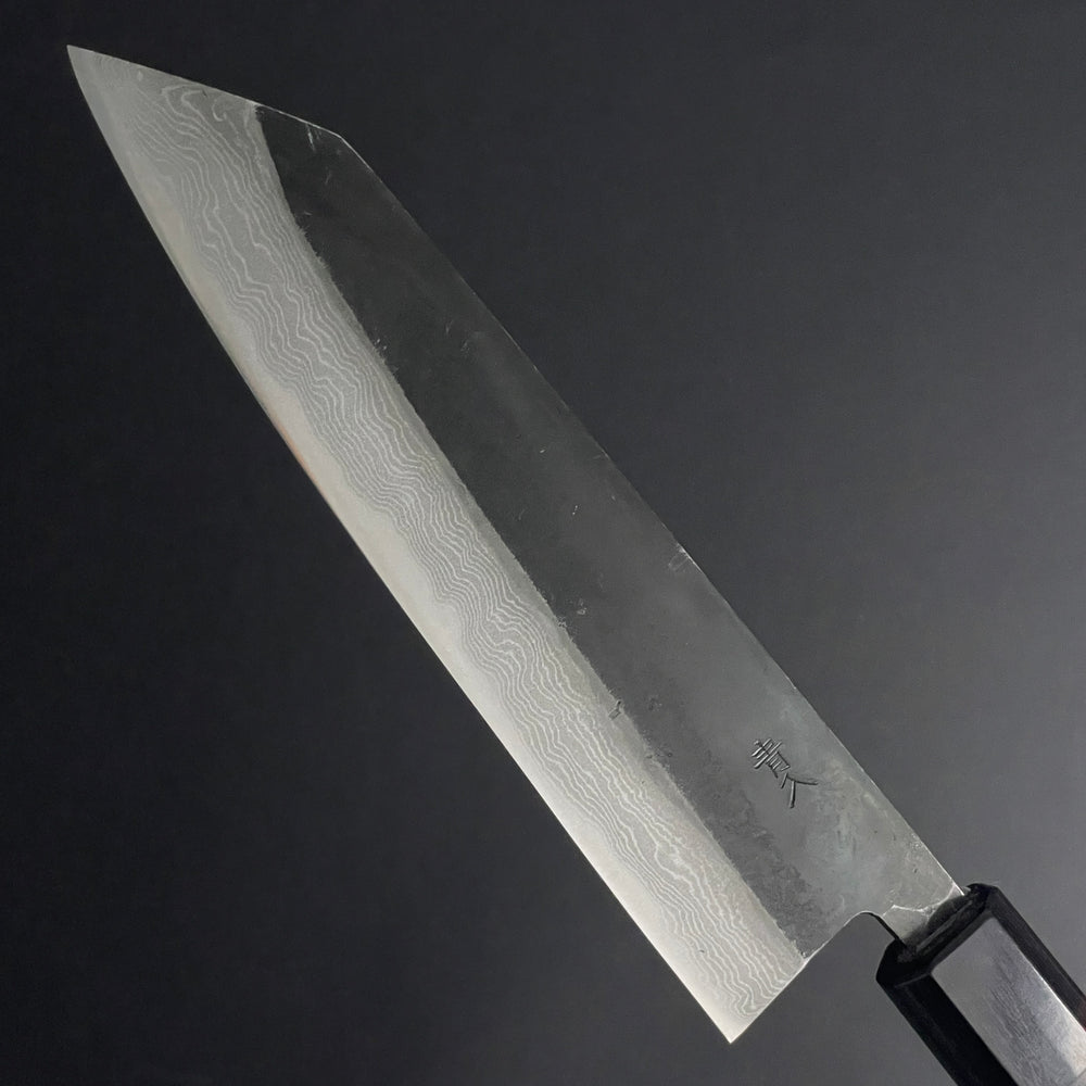 
                  
                    Kurouchi Damascus Kiritsuke 180 mm (7.1 in) Aogami (Blue) #2 Double-Bevel
                  
                