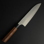 Santoku 170mm (6.7 In) VG Stainless Steel Hammered Finish Double-Bevel