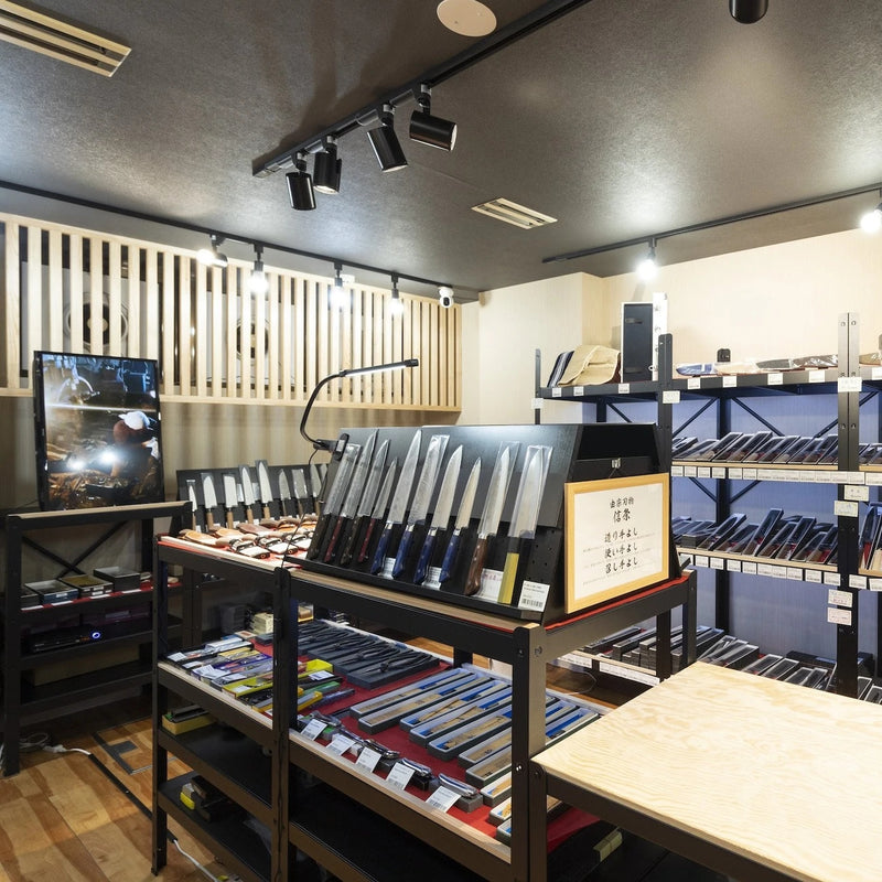 Yoshimune Knives, shop interior, Kyoto, Japan