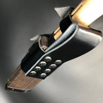 Kurouchi Forged Sword Hunting Knife Fixed Blade 120 mm (4.7 in) Aogami (Blue) #2 Double-Bevels