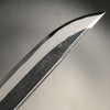 Kurouchi Forged Sword Hunting Knife Fixed Blade 120 mm (4.7 in) Aogami (Blue) #2 Double-Bevels