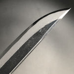 Kurouchi Forged Sword Hunting Knife Fixed Blade 120 mm (4.7 in) Aogami (Blue) #2 Double-Bevels
