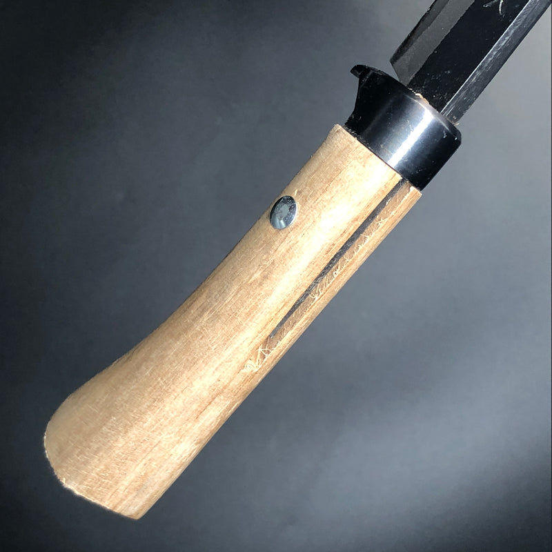 Kurouchi Forged Sword Hunting Knife Fixed Blade 135 mm (5.3 in) Aogami (Blue) #2 Double-Bevels