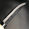 Kurouchi Forged Sword Hunting Knife Fixed Blade 135 mm (5.3 in) Damascus Aogami (Blue) #2 Double-Bevels