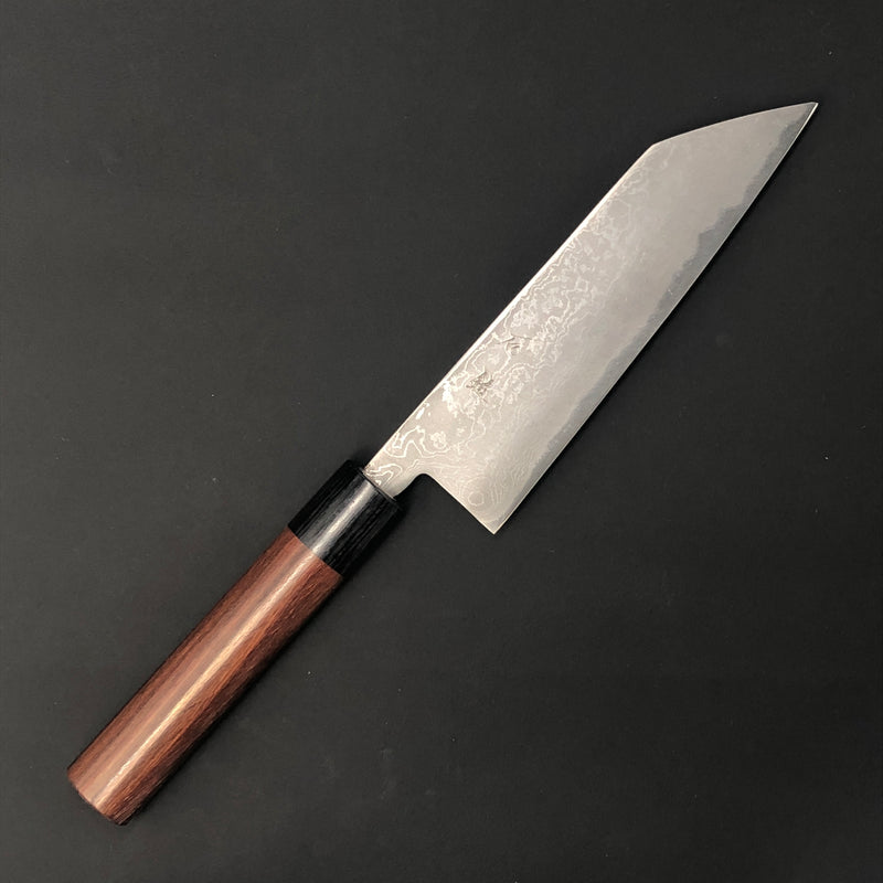 Bunka 165 mm (6.5 in) Aogami (Blue) #2 Damascus (33-Layer) Double-Bevel