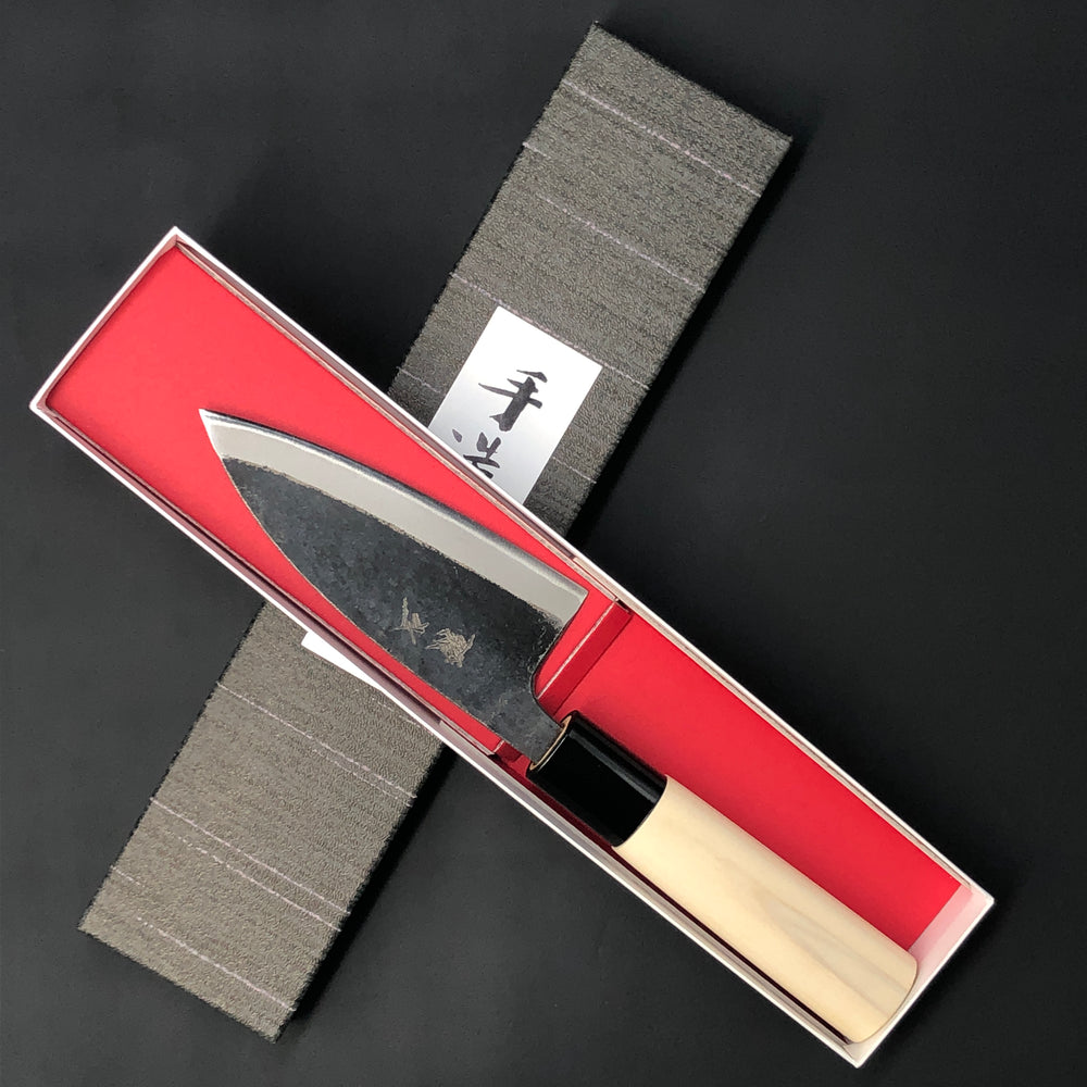
                  
                    Deba Kurouchi 105 mm (4.1 in) Aogami (Blue) #2 Double-Bevel
                  
                