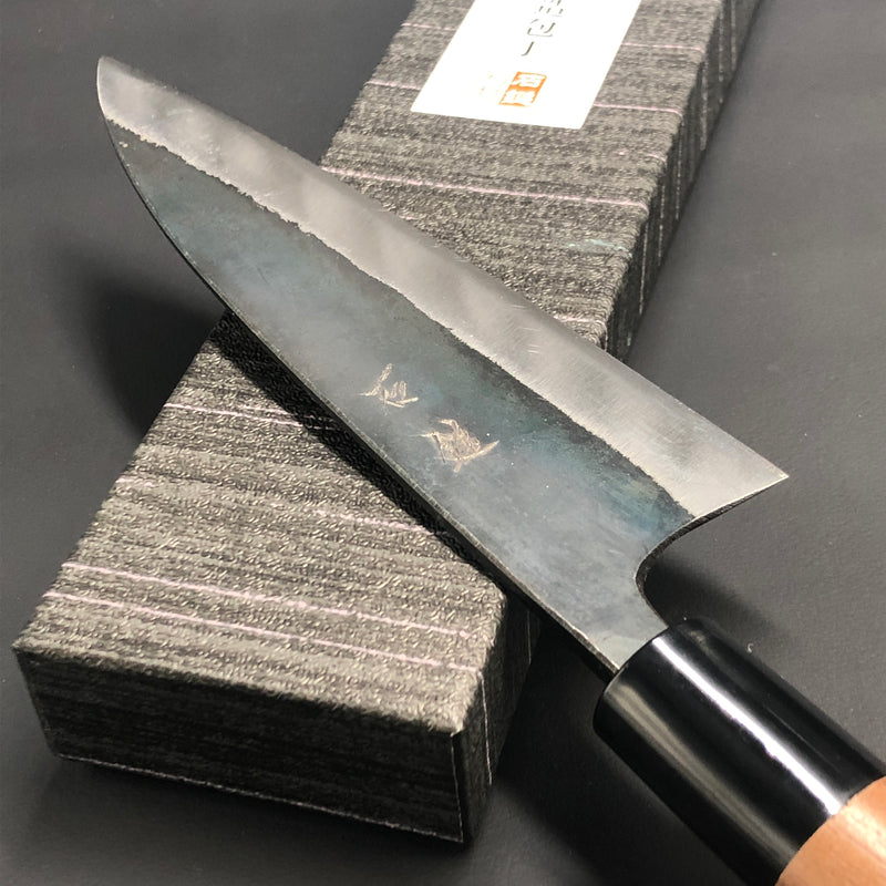 Funayuki Kurouchi 150 mm (5.9 in) Blue #2 Wide Double-Bevel