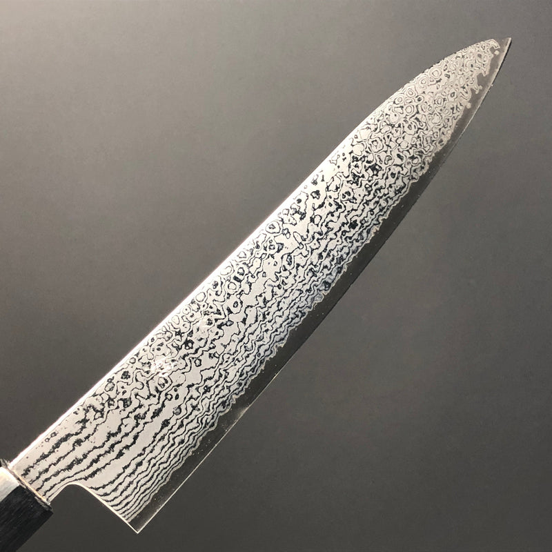 Gyuto Black Damascus Knife 210 mm (8 in) Stainless Clad VG (Gold