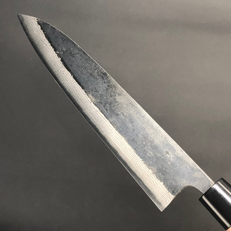 Gyuto Kurouchi 210 mm (8.3 in) Aogami (Blue) #2 Damascus (17 layers) Double-Bevel