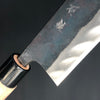 Gyuto Kurouchi 210 mm (8.3 in) Aogami (Blue) #2 Wavy polished Double-Bevel