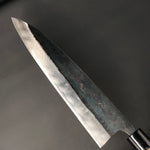 Gyuto Kurouchi 240 mm (9.4 in) Aogami (Blue) #2 Wavy polished Double-Bevel
