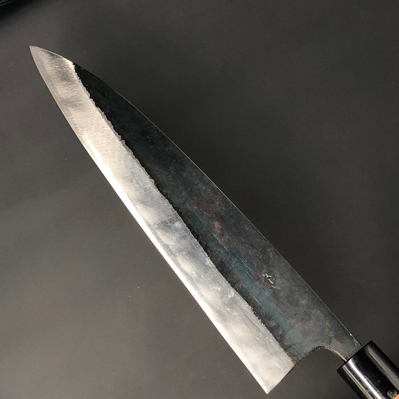 Gyuto Kurouchi 240 mm (9.4 in) Aogami (Blue) #2 Wavy polished Double-Bevel