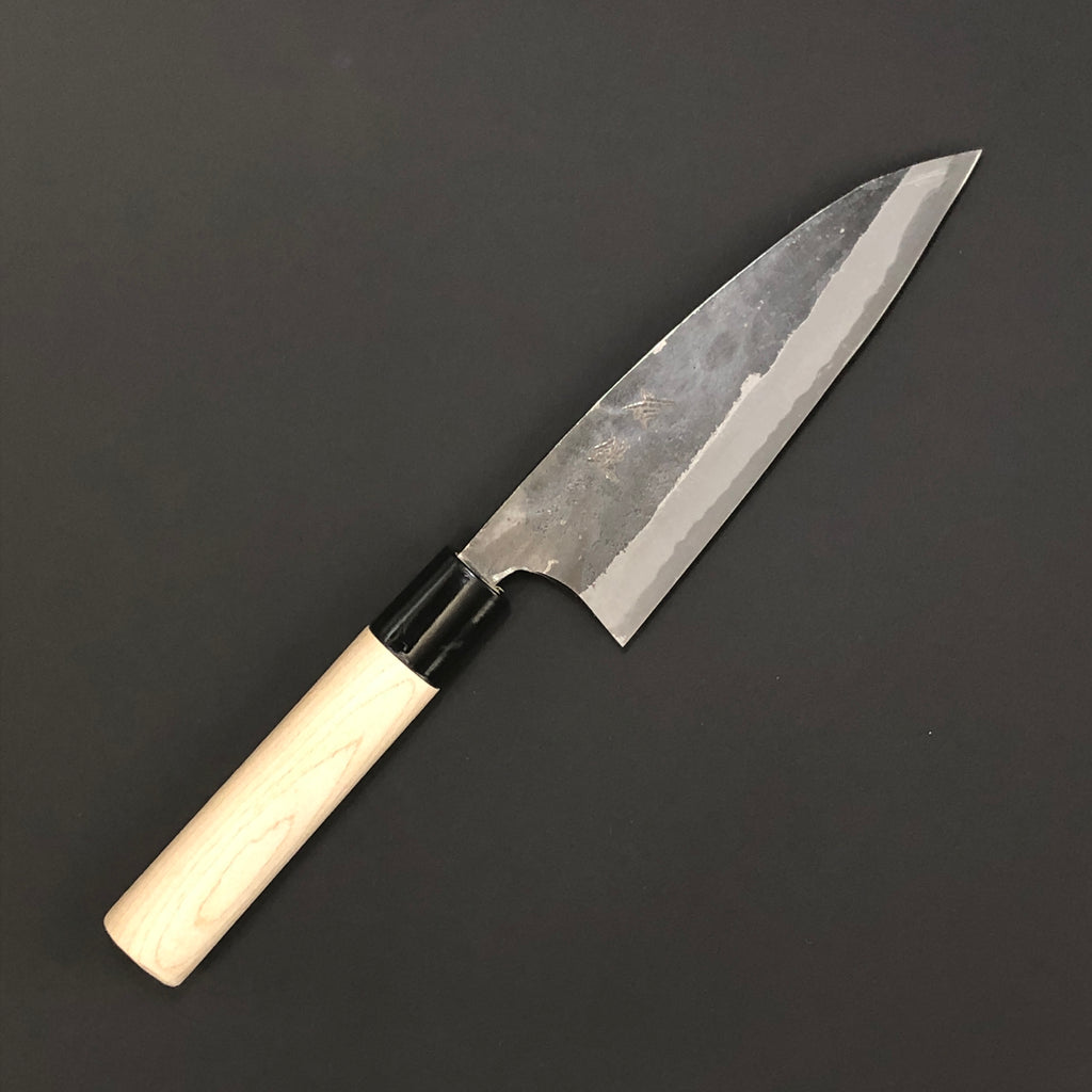 Funayuki Kurouchi 150 mm (5.9 in) Blue #2 Double-Bevel Thick type