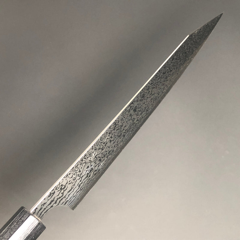 Kiritsuke Black Damascus Knife 210mm (8.3in) Stainless Clad VG (Gold) 10