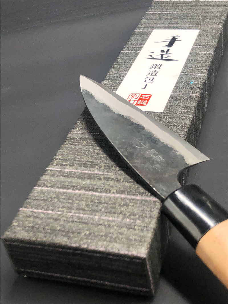 Kobocho Kurouchi 90 mm (3.5 in) Aogami (Blue) #2 Double-Bevel