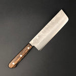 Nakiri 165mm (6.5 in) Ginsan (Silver No.3) Nashiji Satin finish Double-Bevel