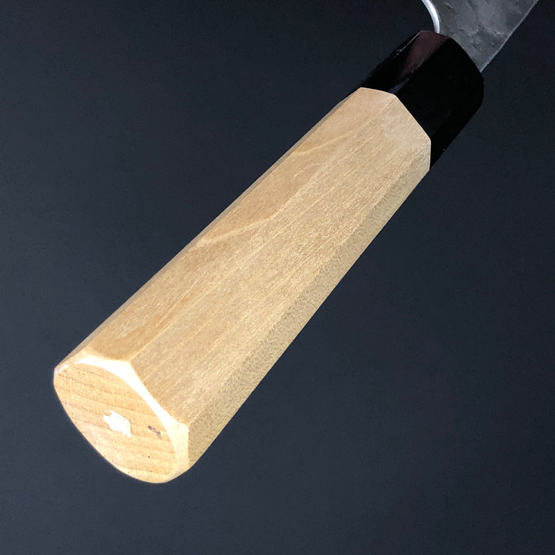 Nakiri 165mm(6.5 in) Ginsan (Silver No.3) Nashiji Satin finish Double-Bevel