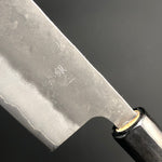 Nakiri 165mm(6.5 in) Ginsan (Silver No.3) Nashiji Satin finish Double-Bevel