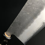 Nakiri 165mm(6.5 in) Ginsan (Silver No.3) Nashiji Satin finish Double-Bevel