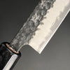 Petty 135mm (5.3 in) Black hammered finish Stainless clad Aogami (Blue) Super Double-Bevel
