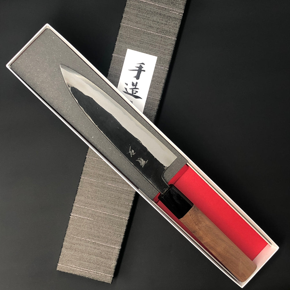 
                  
                    Deba (Sabaki) Kurouchi 150 mm (5.9 in) Aogami Super Double-Bevel
                  
                
