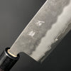 Santoku 165 mm (6.5 in) Ginsan (Silver #3) Nashiji finish Double-Bevel