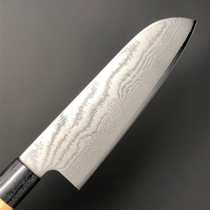 Santoku 170 mm (6.7 in) VG10 Cobalt Special Damascus (63 Layers) Double-Bevel