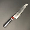 Santoku Damascus Hammered Finish Knife 210 mm (8 in) Stainless Clad VG (Gold) 10