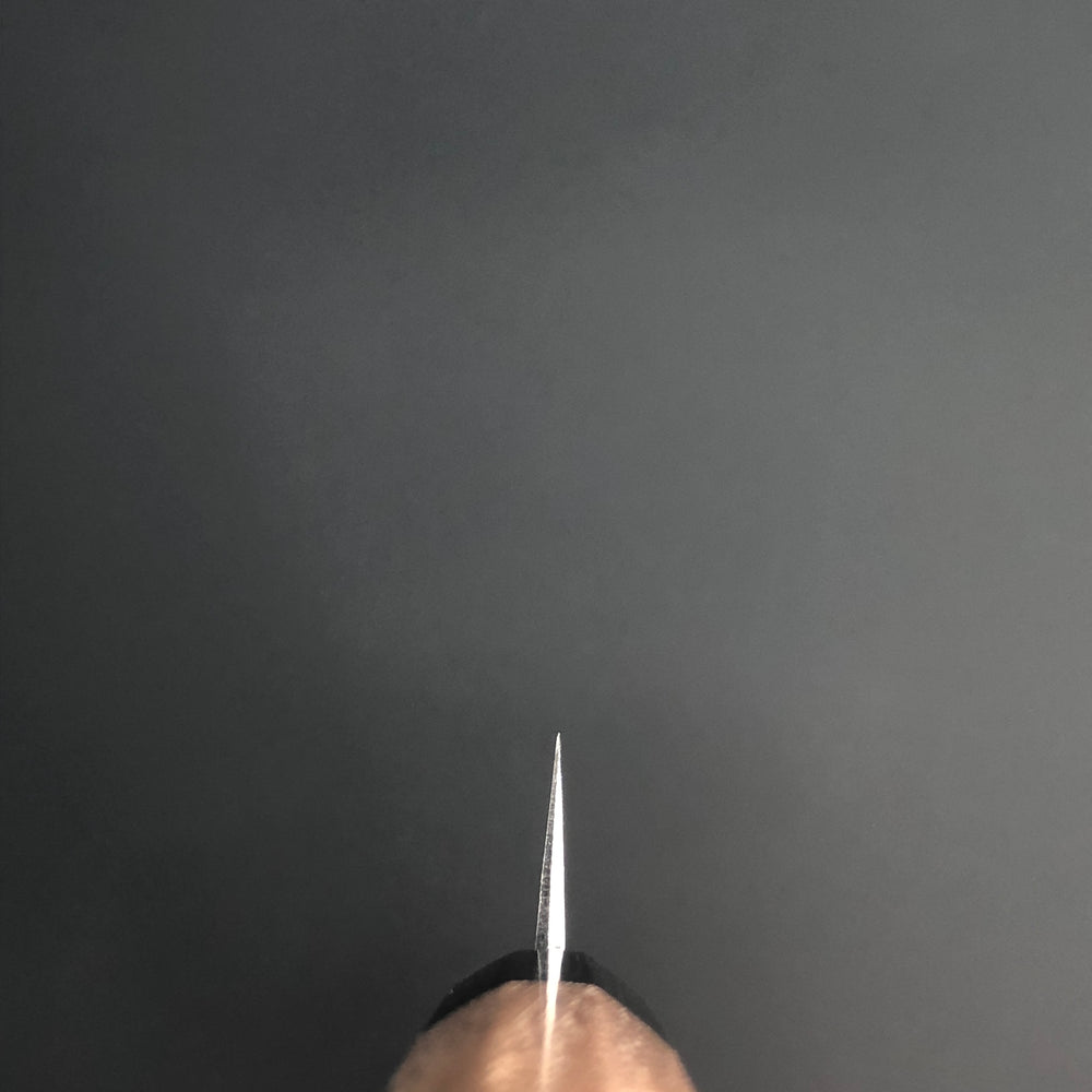 
                  
                    Sujihiki Kurouchi 210 mm (in) Aogami(Blue) No.2 Damascus (17 layers) Double-Bevel
                  
                