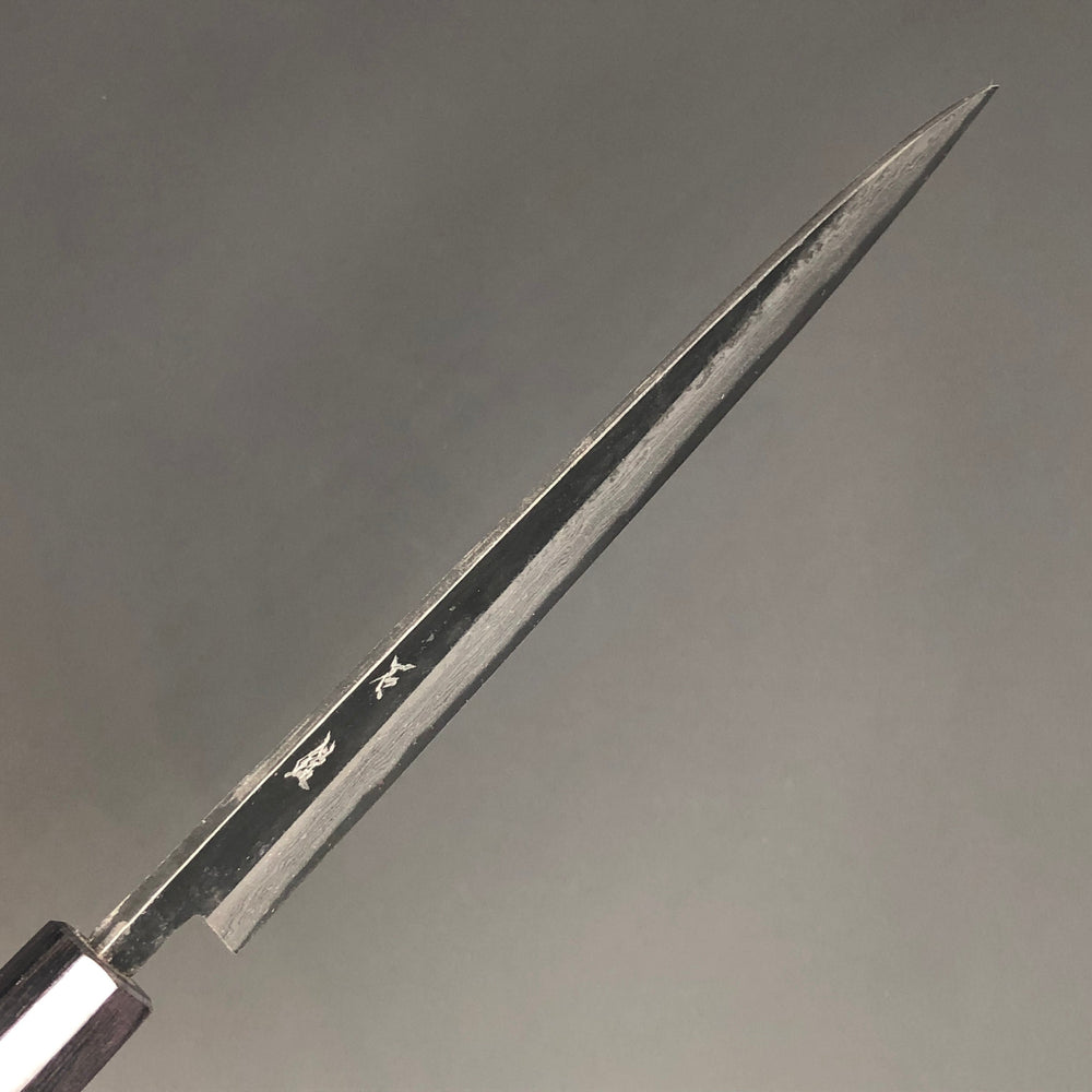 
                  
                    Sujihiki Kurouchi 210 mm (in) Aogami(Blue) No.2 Damascus (17 layers) Double-Bevel
                  
                