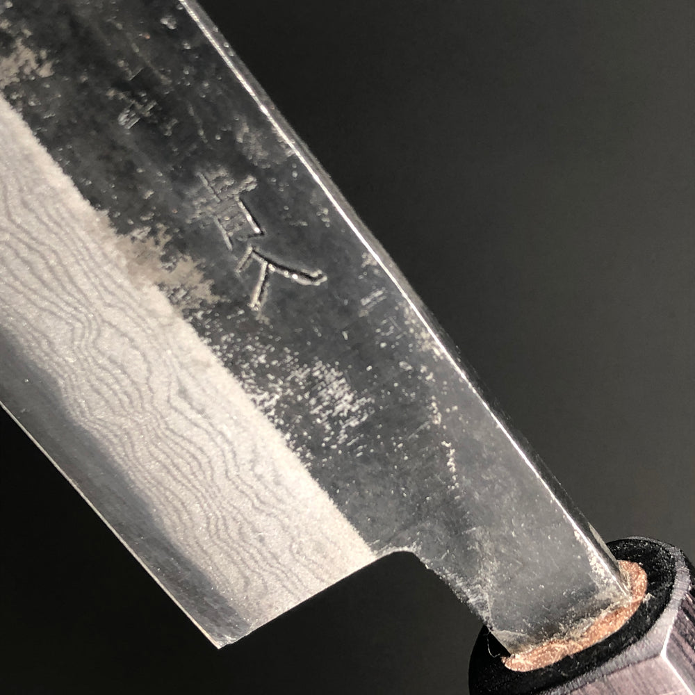 
                  
                    Sujihiki Kurouchi 210 mm (in) Aogami(Blue) No.2 Damascus (17 layers) Double-Bevel
                  
                