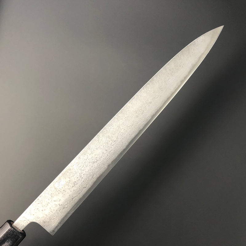 Sujihiki 270 mm (10.7 in) Aogami (Blue) #2 Damascus (33 layers) Double-Bevel